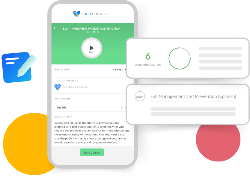 eLearning platform showing compliance training courses